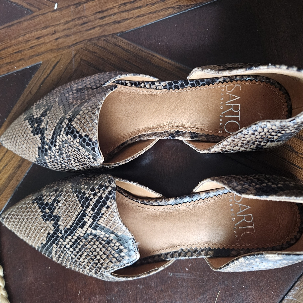 Sarto Franco Sarto Snakeskin Boots - Picture 2 of 6